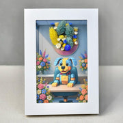 5"x7" BloomDazzle Printed Art Canvas (no frame or flowers)
