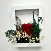 Floral Frame (5"x7") - Holiday Colors