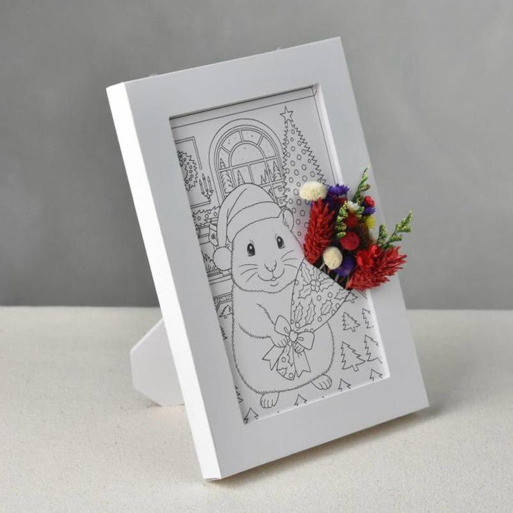 Holiday Hampster (Line-Drawing Version)