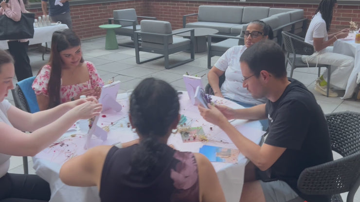 Flower Arranging Meets Framed Artwork - BYOB Workshop in Midtown, NYC